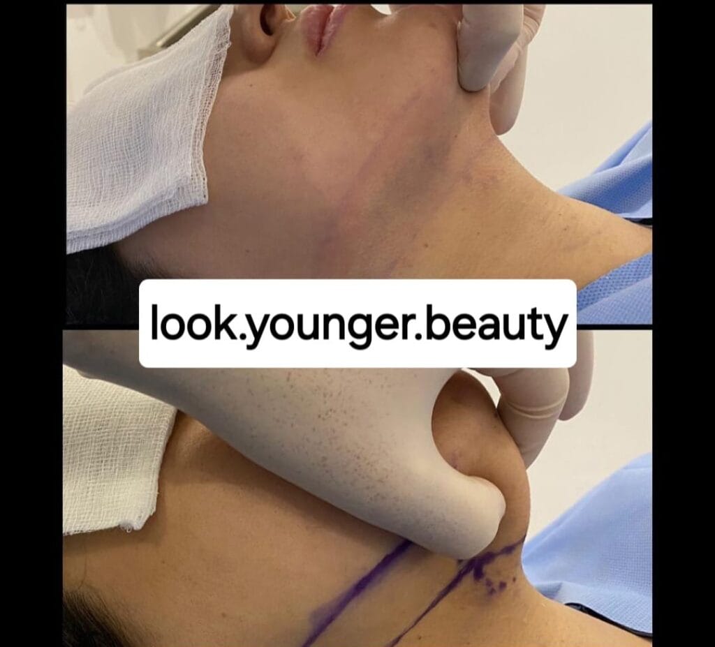 Chin lipo before and after