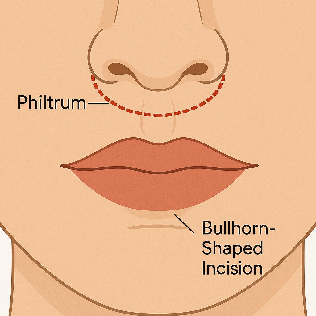 Bullhorn Lip Lift Surgery