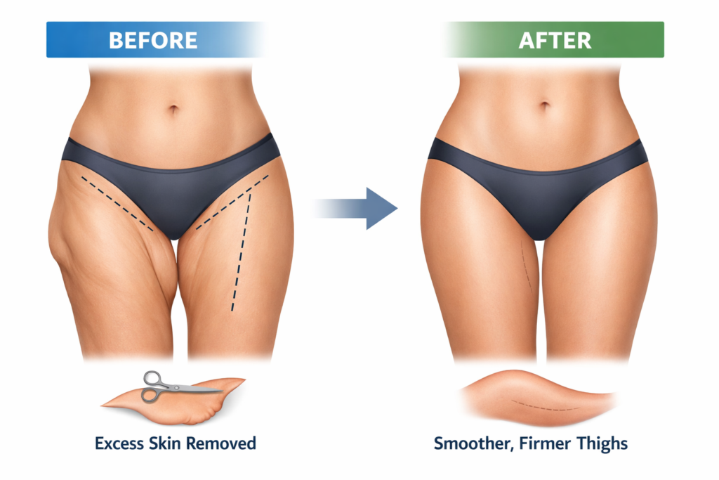 Thigh Lift Surgery Before and After